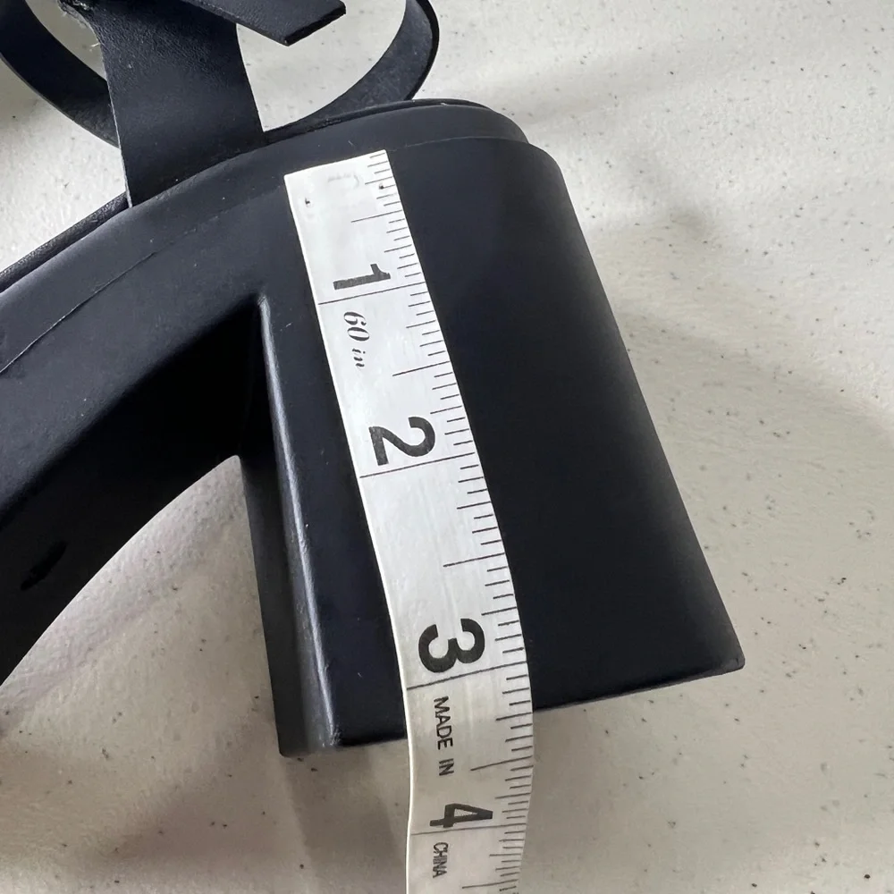 Madden Girl Black Platform Sandals 7.5